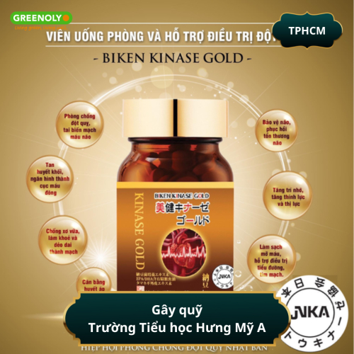 Viên Uống Biken Kinase Gold - Phòng Đột Quỵ (Túi)