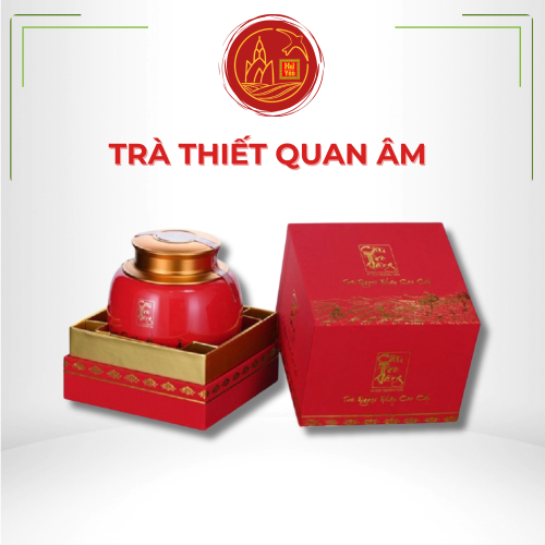 Trà Thiết Quan Âm Cầu Tre Vàng Hũ Sứ Cao Cấp 80g